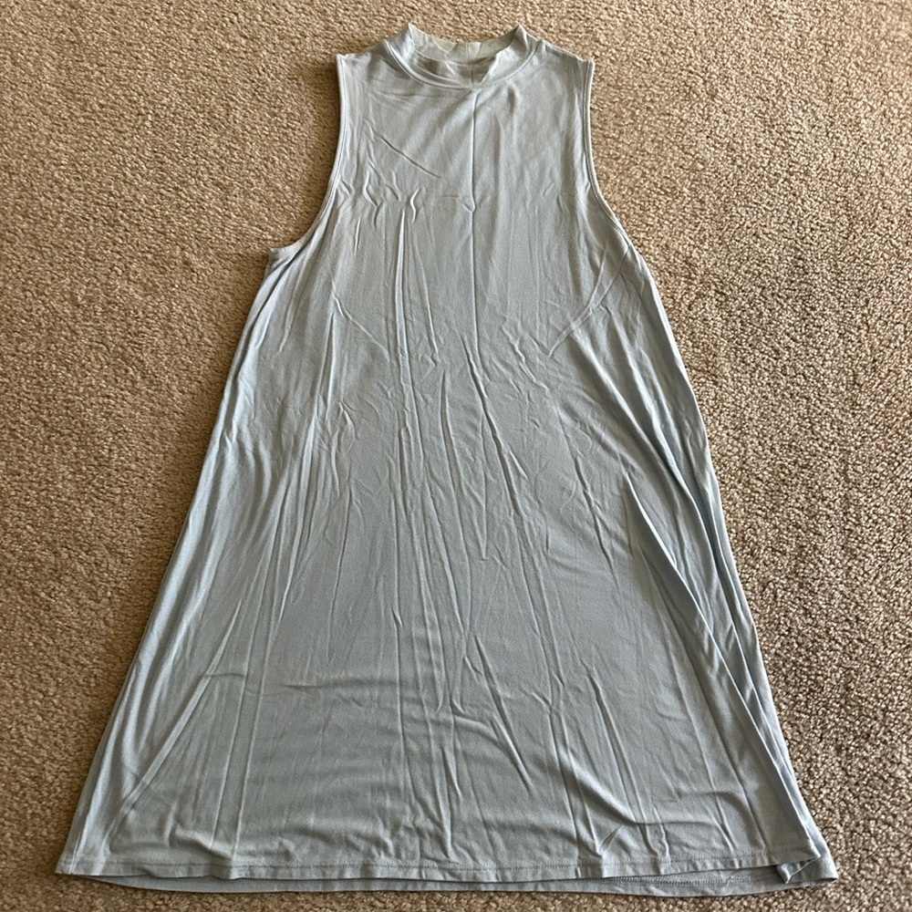 Topshop Light Blue Sleeveless Dress